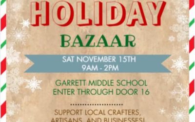 Garrett Band Boosters Holiday Bazaar, Saturday, November 15, 2025